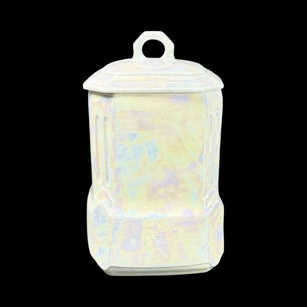 MEPOCO‎ Wares Flour Canister Iridescent Lustreware Made In Germany Vintage